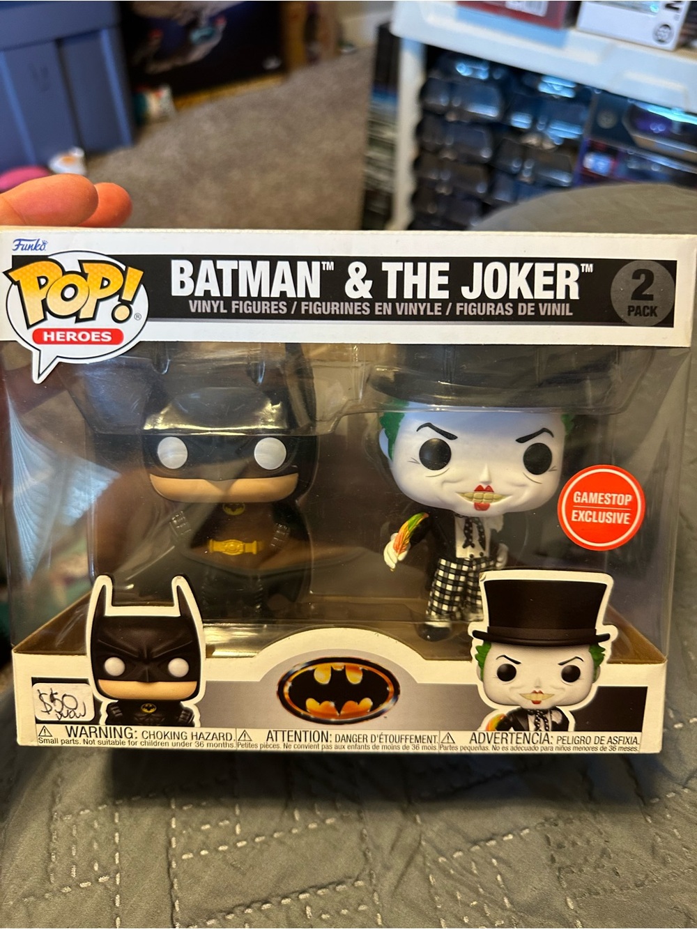Funko Pop! Heroes Funko Pop! Heroes Batman & The Joker 2 Pack Gamestop Exclusive